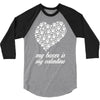 my boxer is my valentine 3/4 Sleeve Shirt