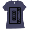 retro cassette Ladies Fitted T-Shirt