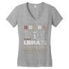 santa libra christmas ugly t shirts Women's V-Neck T-Shirt