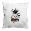 who loves papillon Throw Pillow