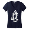 pray high Women's V-Neck T-Shirt