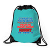 push me around granny Drawstring Bags