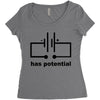 has potential Women's Triblend Scoop T-shirt