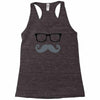monsieur moustache Racerback Tank