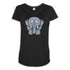 kids elephant Maternity Scoop Neck T-shirt