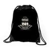 premium vintage 1989 classic perfectly aged limited edition Drawstring Bags