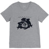 big shark little fish V-Neck Tee