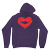 lip print heart Unisex Hoodie
