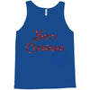 merry christmas red glitter Tank Top