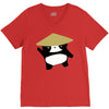 panda2 V-Neck Tee