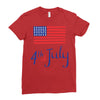 july 4th Ladies Fitted T-Shirt