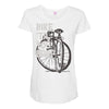 bike 'til you barf Maternity Scoop Neck T-shirt
