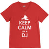 keep calm i'm a dj   mens funny V-Neck Tee