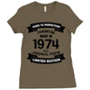 Premium Vintage 1974 Ladies Fitted T-Shirt