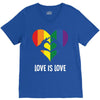Love Is Love LGBT Rainbow Heart V-Neck Tee