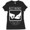 limited edition best friends hoof Ladies Fitted T-Shirt