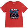i may not be be perfect but my dog loves me V-Neck Tee