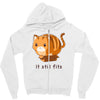 if it fits i sits Zipper Hoodie