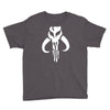 mandalorian symbol star wars tee boba fett bantha skull jedi sith Youth Tee