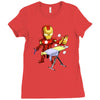 iron man (ironman parody) Ladies Fitted T-Shirt