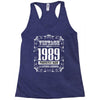 vintage made in 1989 perfectly aged a living legend Racerback Tank