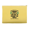 education is the most powerful weapon you can use to change the world Accessory Pouches