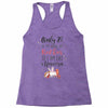 red head unicorn Racerback Tank