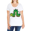 funny animal Ladies Curvy T-Shirt