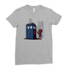 defacing the phonebox hoody Ladies Fitted T-Shirt