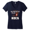 retirement plan bass rock Women's V-Neck T-Shirt