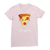 i love pizza! Ladies Fitted T-Shirt