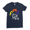 spell on you white letter Ladies Fitted T-Shirt