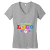 loco coco skul Women's V-Neck T-Shirt