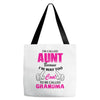 I'm Called Aunt Because I'm Way Too Cool To Be Called Grandma Tote Bags