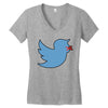 boy bird Women's V-Neck T-Shirt