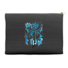blue vectorfunk Accessory Pouches