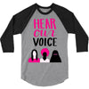 Women's March Hear Our Voice 3/4 Sleeve Shirt