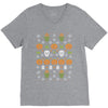 happy halloween ugly christmas sweater V-Neck Tee