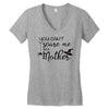 you can't scare me i'm a mother Women's V-Neck T-Shirt