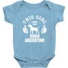 This Girl Loves Her Dogo Argentino Baby Onesie