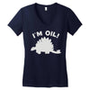 science dinosaur Women's V-Neck T-Shirt