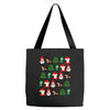 christmas pixel Tote Bags