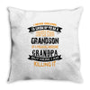 Super Cool Grandson Of A Freaking Awesome Grandpa Throw Pillow