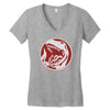 tyrannosaurus! Women's V-Neck T-Shirt