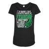 talk to myself fishing Maternity Scoop Neck T-shirt