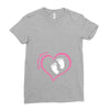 Custom baby girl name maternity design Ladies Fitted T-Shirt