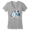 rex and whiskers attorneys Women's V-Neck T-Shirt