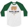 papa bear 3/4 Sleeve Shirt