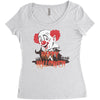 happy halloween clown Women's Triblend Scoop T-shirt