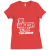 jake and amir oh sheesh y'all Ladies Fitted T-Shirt